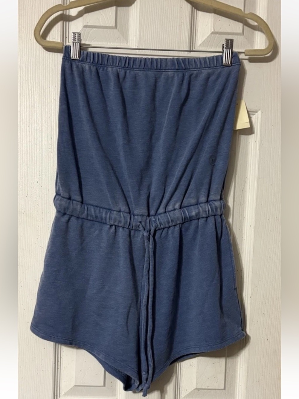 Aeropostale Women's Strapless Elastic Waist Romper Blue NWT Size Small
